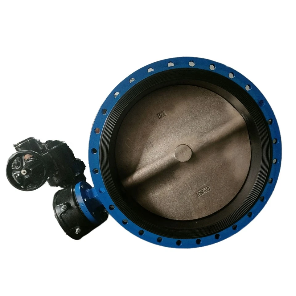 Gwo Dyamèt elektrik Flange Papiyon Valv