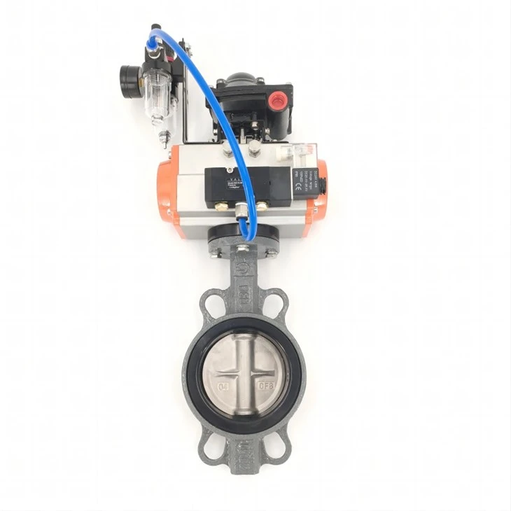 Pneumatic Wafer Kalite Jete Steel Papiyon Valv